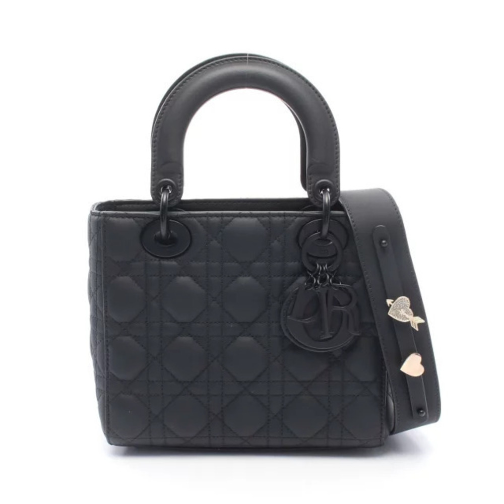 Christian Dior LADY MY ABCChristian Dior Cannage Handbag Leather Bag Black